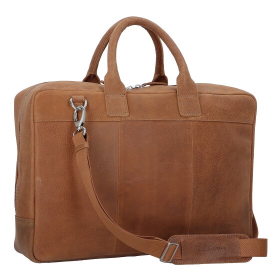 Plevier Urban Koffer Leer 43 cm Laptop compartiment