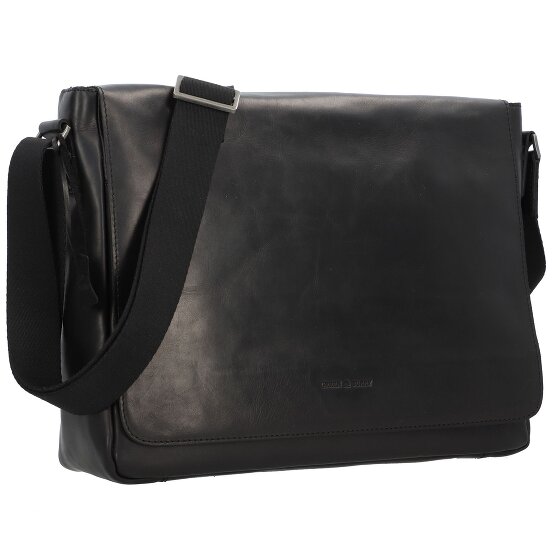 Greenburry Pure Black Boodschapper Leer 37 cm