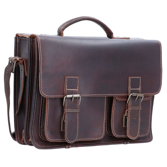 Greenburry Aktetas leer 39 cm