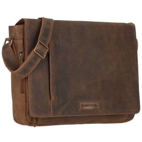 Greenland Nature Montenegro Messenger Leer 40 cm Laptopcompartiment