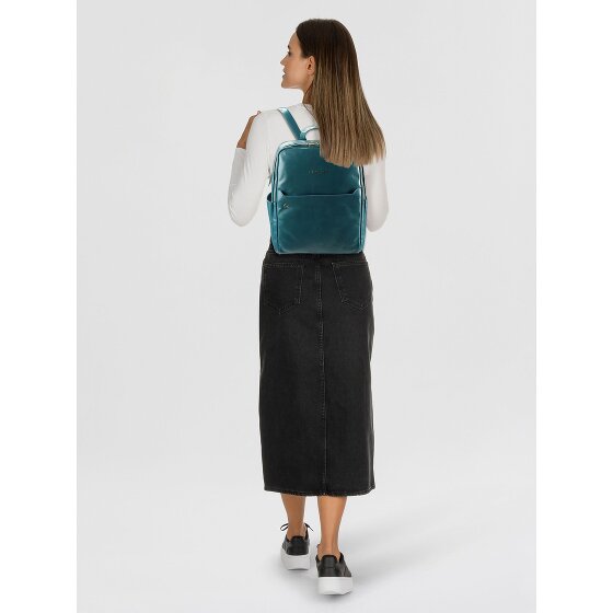 Piquadro Blue Square Dagrugzak RFID-bescherming Leer 37 cm Laptop compartiment