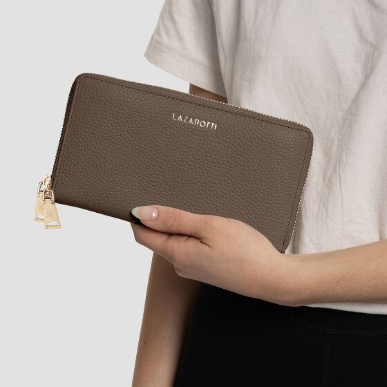 Lazarotti Bologna Leather Portemonnee RFID-bescherming Leer 20 cm