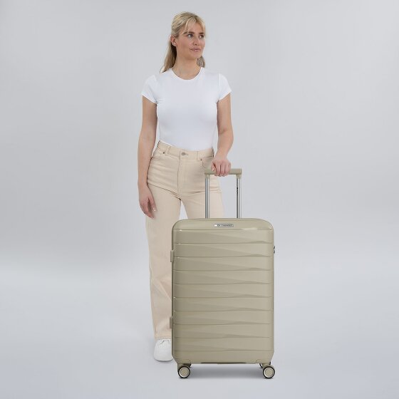 Franky London 4 wielen Trolley M 65 cm met uitbreidingsplooi