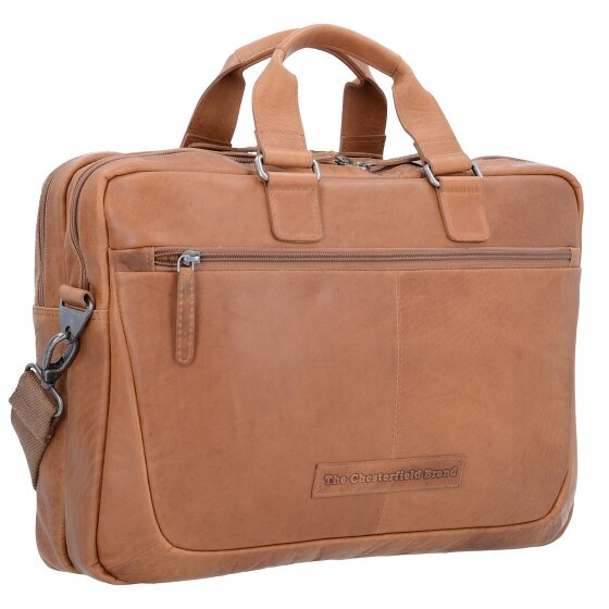 The Chesterfield Brand Wax Pull Up Koffer Leer 40 cm Laptop compartiment