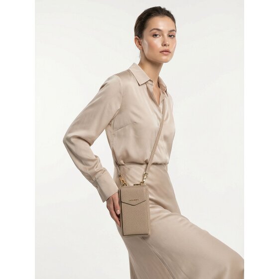 Lazarotti Bologna Leren Zip-Around Portemonnee Mobiel Telefoonhoesje Leer 19 cm