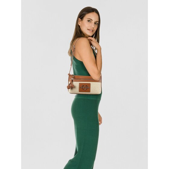Love Moschino Straw Chic Schoudertas 25 cm