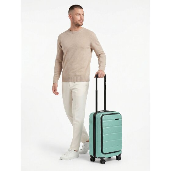 Franky Munich 4.0 4 wielen Cabinewagen 55 cm Laptopvak met uitbreidingsplooi