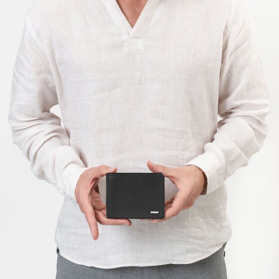 Redolz Leather Essentials QF portemonnee RFID leer 12 cm uitklapbaar met ritsvak