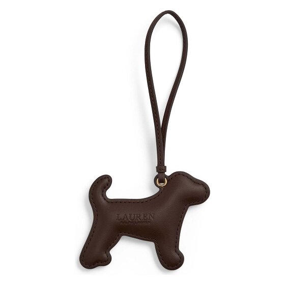 Lauren Ralph Lauren Leer tasbedeltje 9,5 cm