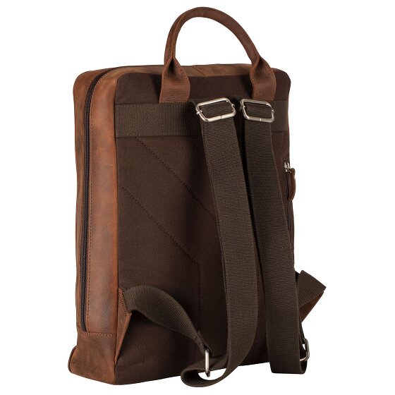 Leonhard Heyden Salisbury Rugzak Leer 37 cm Laptopcompartiment