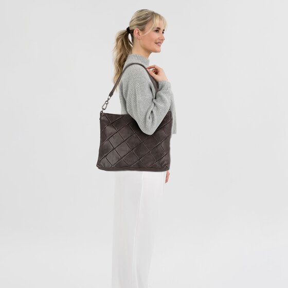 FredsBruder Check my Bag Schoudertas Leer 35 cm