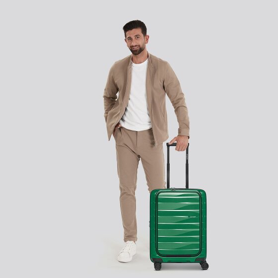 Bergpfeil Travel 4 wielen Cabinewagen 55 cm Laptop compartiment met uitbreidingsplooi