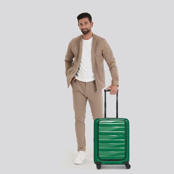 Bergpfeil Travel 4 wielen Cabinewagen 55 cm Laptop compartiment met uitbreidingsplooi