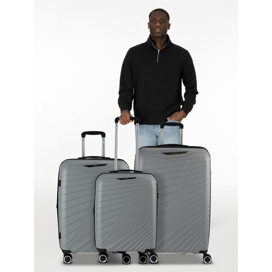 Benzi 5808 4 wielen Kofferset 3-delig met uitbreidingsplooi