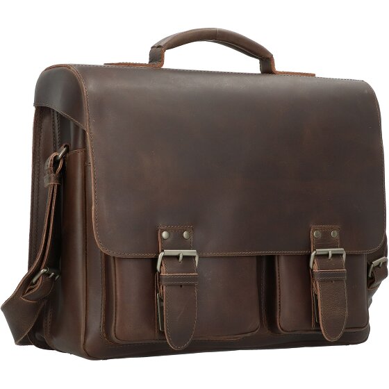 aunts & uncles Hunter Finn Aktetas Leer 40 cm Laptopcompartiment