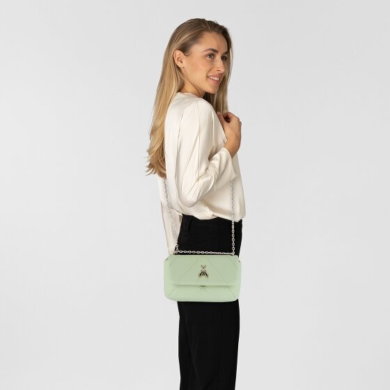 Patrizia Pepe Fly gewatteerde lederen schoudertas 25 cm