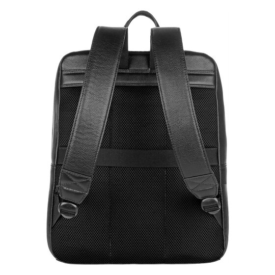 bugatti Black Dagrugzak Leer 40 cm Laptop compartiment