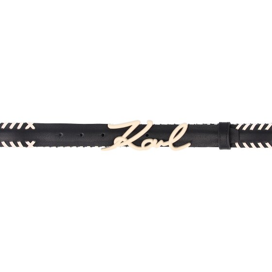 Karl Lagerfeld Handtekening Riem Leer