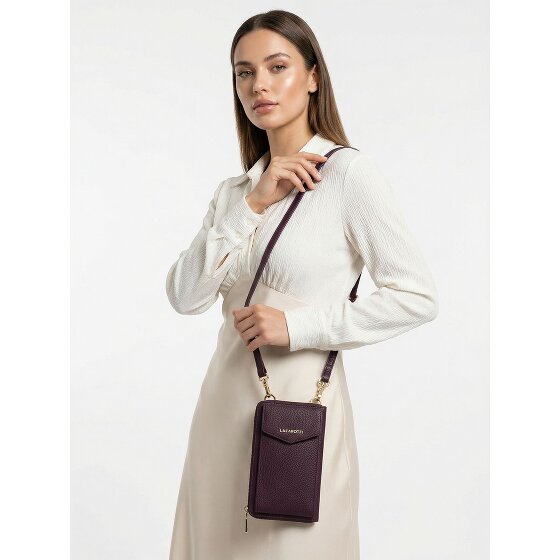 Lazarotti Bologna Leren Zip-Around Portemonnee Mobiel Telefoonhoesje Leer 19 cm