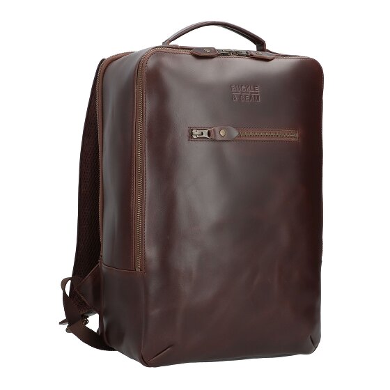 Buckle & Seam Leon Rugzak Leer 41 cm Laptopvak Buckle & Seam Leon Rugzak Leer 41 cm Laptopvak