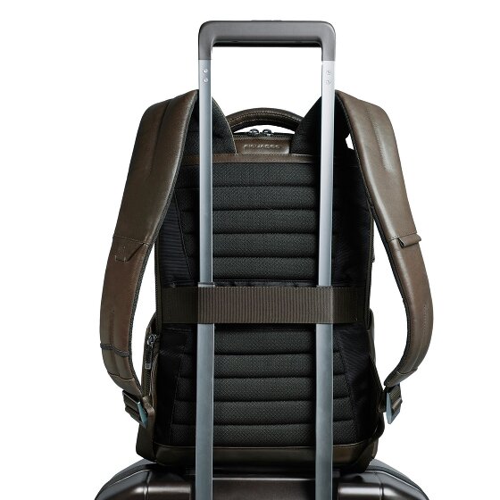 Piquadro Zaino Dagrugzak Leer 40 cm Laptop compartiment