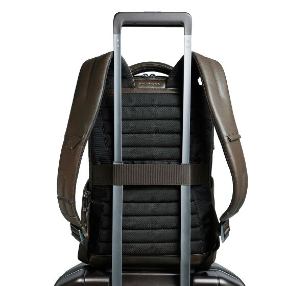 Piquadro Philip Dagrugzak Leer 40 cm Laptop compartiment