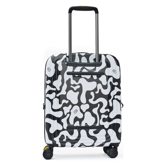 Mandarina Duck Logoduck + Moire 4 wielen Cabinewagen 55 cm met uitbreidingsplooi