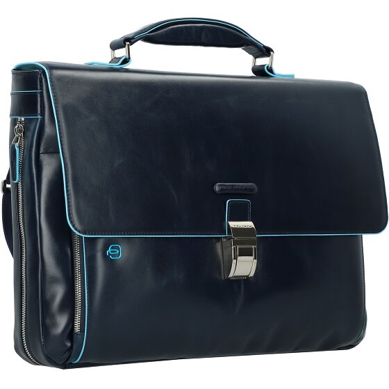 Piquadro Blue Square Briefcase II Leather 40 cm Laptopcompartiment