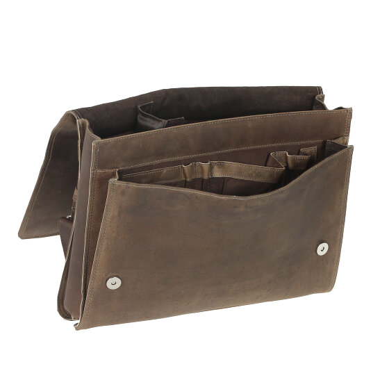 Harold's Antico Messenger Leder 38 cm Laptopcompartiment