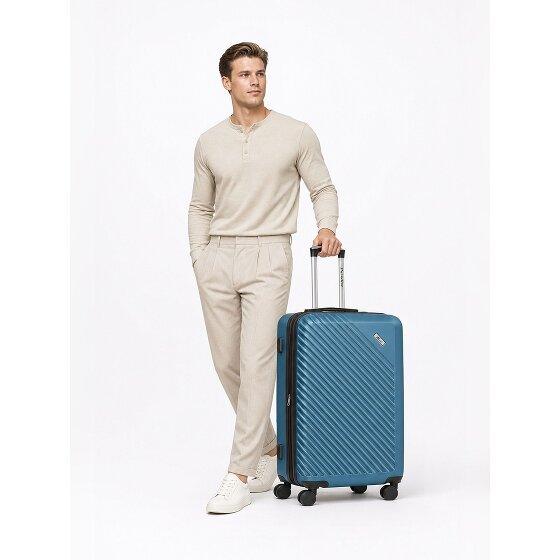 Check.In Paradise 2.0 4 wielen Trolley M 68 cm met uitbreidingsplooi