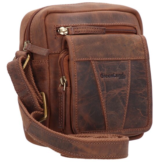 Greenland Nature Montenegro Schoudertas RFID Leer 15 cm Greenland Nature Montenegro Schoudertas RFID Leer 15 cm