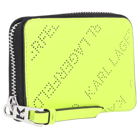 Karl Lagerfeld Gestanst portefeuille leer 10,5 cm