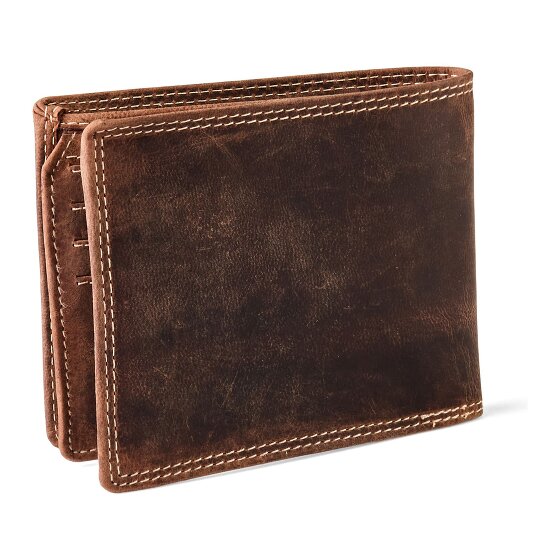 Jack Kinsky Baltimore 101 Portemonnee RFID-bescherming Leer 13 cm