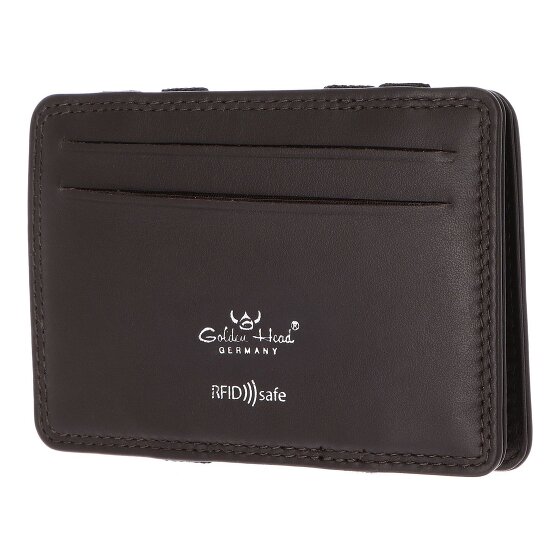Golden Head Polo Creditcardhouder RFID-bescherming Leder 7.5 cm