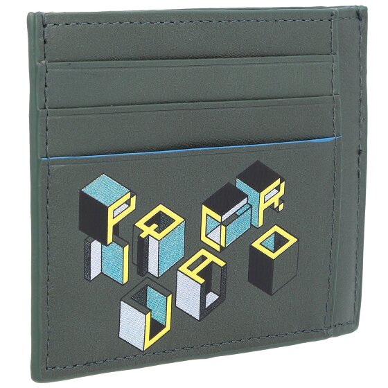 Piquadro Blue Square Revamp creditcard houder RFID leer 11.5 cm