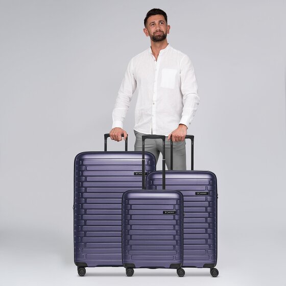 Pactastic Collection 04 THE THREE SET + 4 wielen Kofferset 3-delig met uitbreidingsplooi