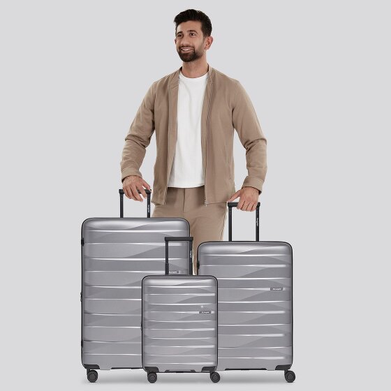 Bergpfeil Travel 4-wiel kofferset, 3-delig, met rekbare vouw