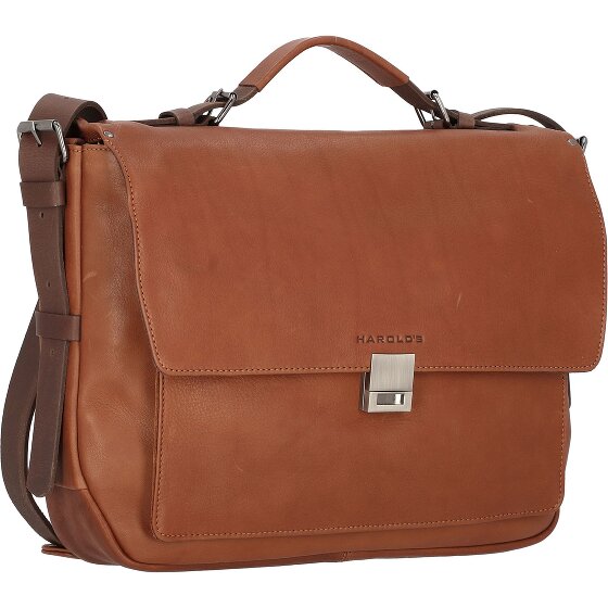 Harold's Ivy Lane aktetas leer 37 cm Laptopcompartiment