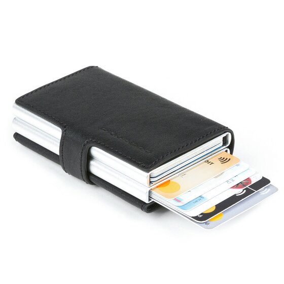 Piquadro Blue Square Creditcardhouder RFID-bescherming Leder 7 cm