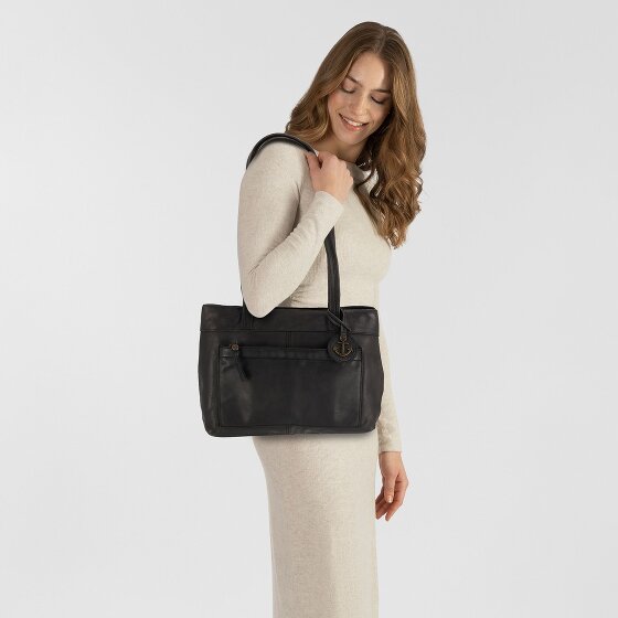 Harbour 2nd Urban Poets Zea Shopper Tas Leer 33 cm