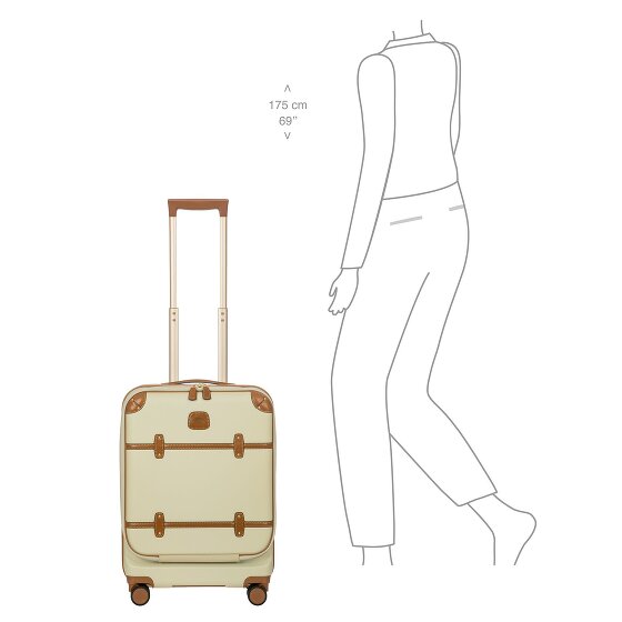 Bric's Bellagio 4 wielen Cabinewagen 55 cm met uitbreidingsplooi