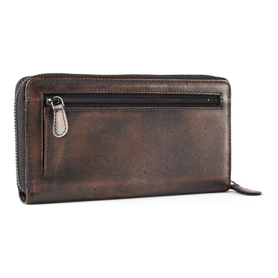 Greenburry Destressed Portemonnee RFID-bescherming Leer 19 cm