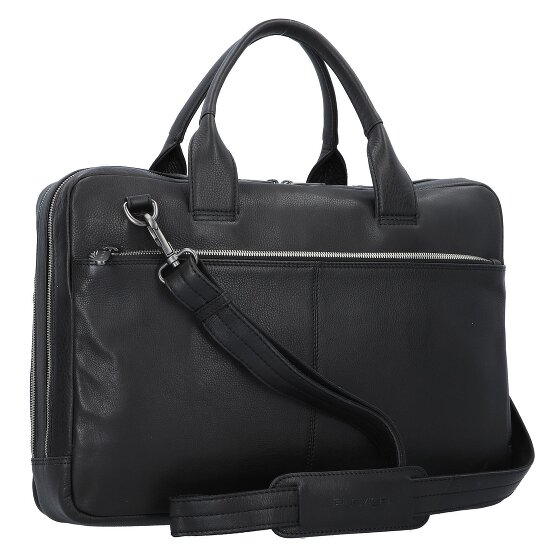 Plevier Vintage Larry Aktentas Leder 40 cm Laptopvak