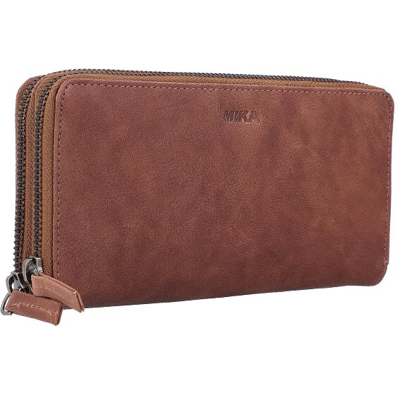 Mika Leren portemonnee 19,5 cm