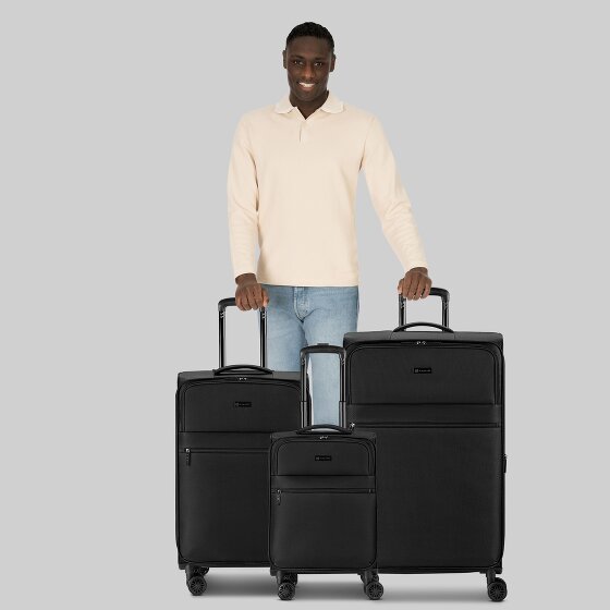 bugatti Valencia Soft 4 wielen Kofferset 3-delig met uitbreidingsplooi