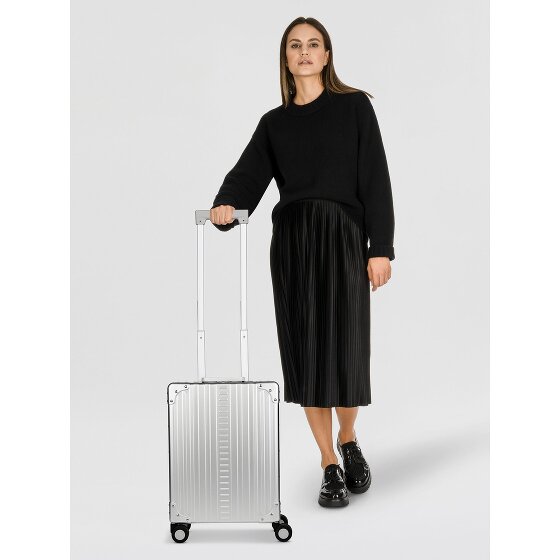 Aleon Business-cabinewagen met 4 wielen, Aluminium, 50 cm, laptopvak