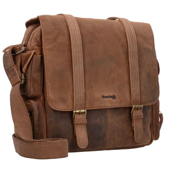 Greenland Nature Montenegro Messenger Leder 31 cm Laptopcompartiment