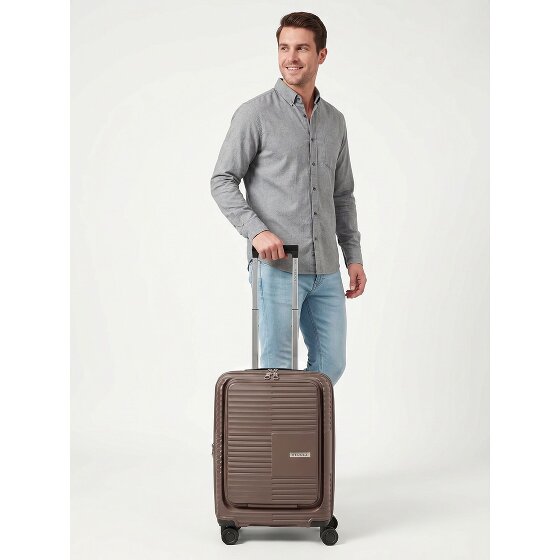 Redolz Essentials 17 2.0 4 wielen Cabinewagen 55 cm Laptopvak met uitbreidingsplooi