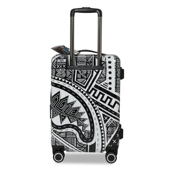 Sprayground Printed Zipper Shark AI Journey to the Mind 4 wielen Cabinewagen 55 cm