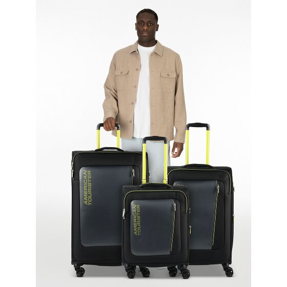 American Tourister Aktivus 4 wielen Kofferset 3-delig met uitbreidingsplooi